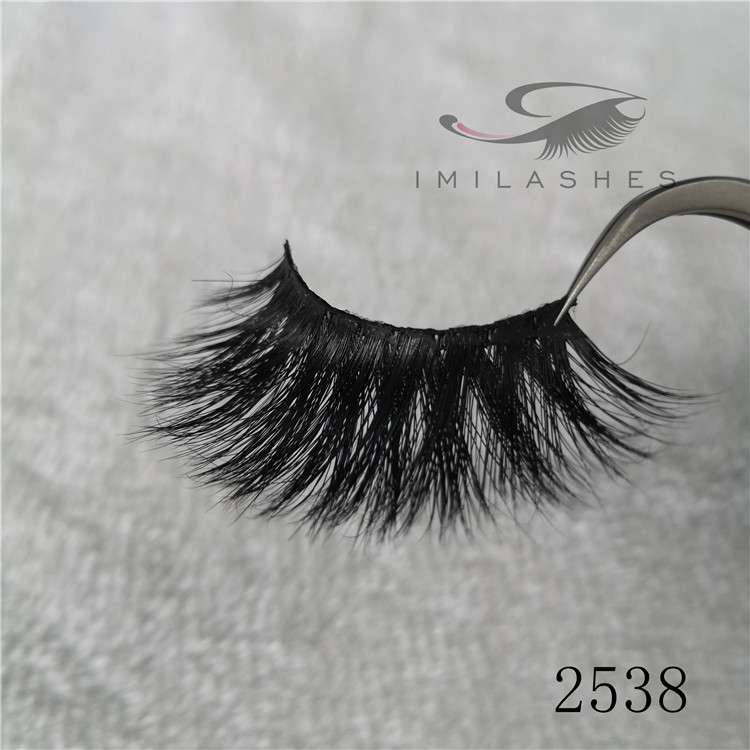 Real mink long fur eyelash extensions 3d 25mm lashes A-38
